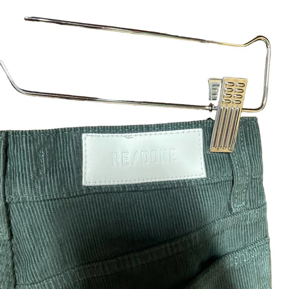 RE/DONE 70s Loose Flare Green Corduroy Jeans‎ Size 25 - Picture 8 of 13